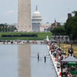 Washington's Reflecting Pool to be drained again as Trump warns vandals face prison time