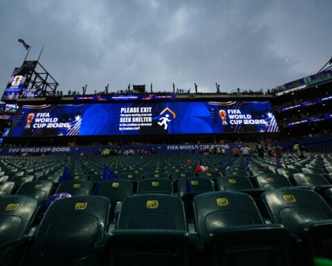 World Cup sees first weather delay, with France-Iraq game in Philadelphia paused for 2 hours