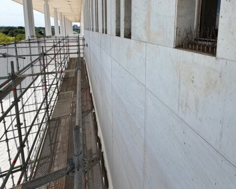 New images show what’s behind the tarp at the Kennedy Center
