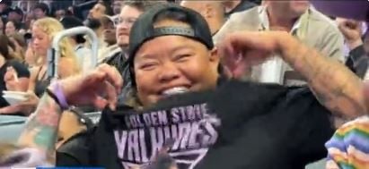 Golden State Valkyries superfan makes regular commute from Hawaii to Ballhalla