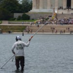 Trump says 6 people have been arrested for damaging the Reflecting Pool