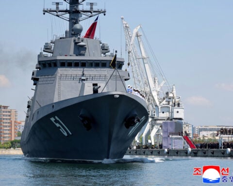 North Korea should build two warships a year in next five years, Kim says