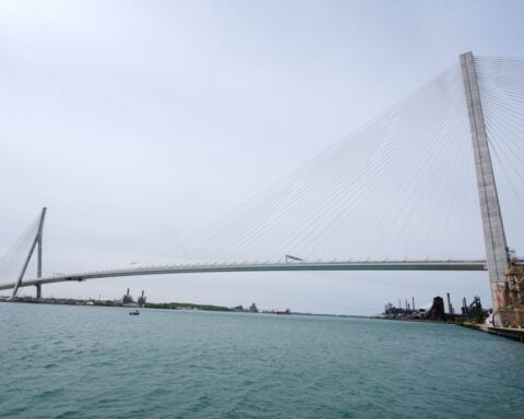 Michigan Senate candidate accuses Trump of keeping Canada-US bridge closed to help donor