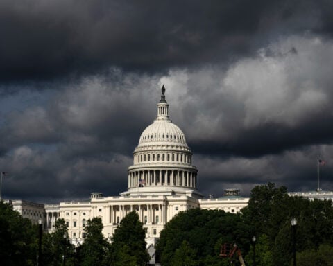The Latest: Trump abruptly cancels signing of housing bill ahead of GOP Senate visit