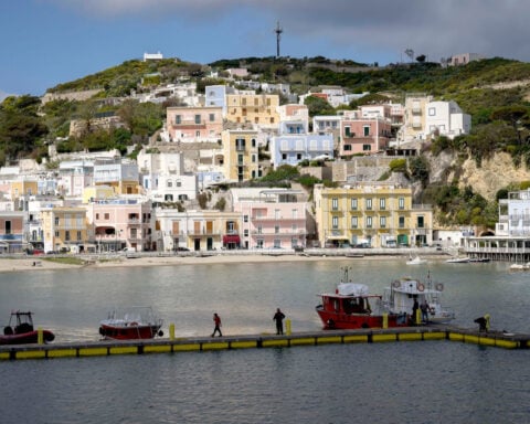 Italian police divers find huge cannabis stash in sea cave off celebrity holiday island