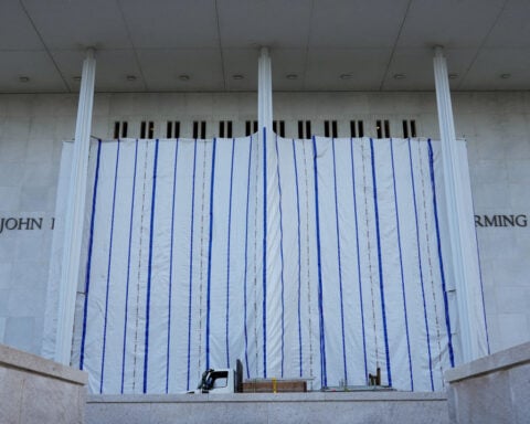US judge orders Trump administration to explain tarp obscuring Kennedy Center facade