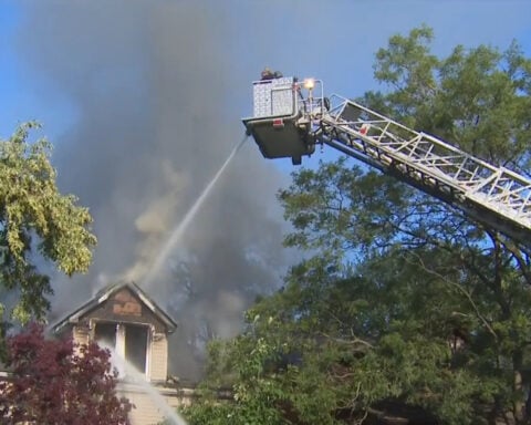 Father and Daughter escape from House Fire