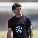 Soccer-Pulisic says calf injury improving, hopes to return for US against Turkey