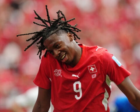 Switzerland wraps up first place in Group B at the World Cup with a 2-1 victory over Canada