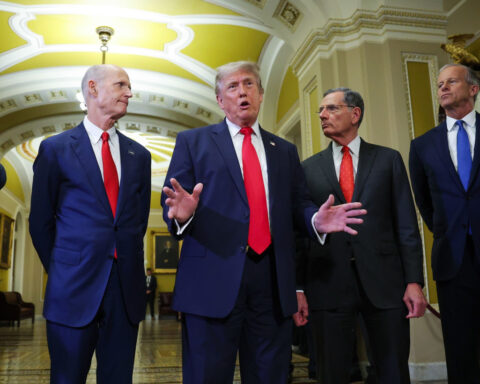 Trump’s Capitol visit devolves into shouting match with GOP senator he helped oust in primary fight