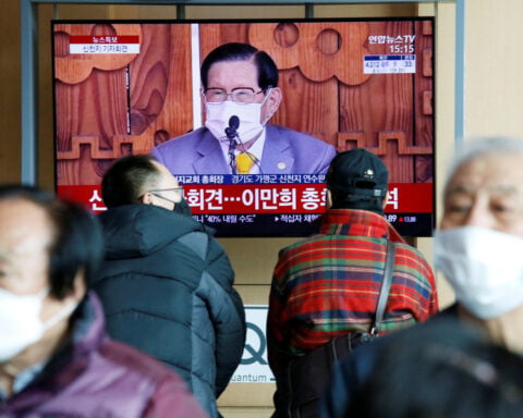 South Korea arrests Shincheonji church leader for meddling in politics, media report
