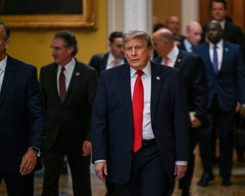 Trump, Republican senator engage in shouting match over Iran war