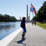 Reflecting Pool liner was cut with a sharp knife or razor, National Park Service says