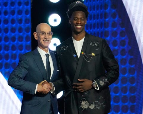 Top draft pick AJ Dybantsa arrives in Washington, ready to work on turning the Wizards around