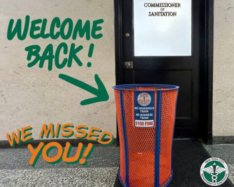 Woman fired from job after Knicks trash can theft