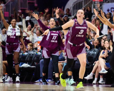 Marina Mabrey matches WNBA scoring record with 53 points to help Toronto rout Los Angeles