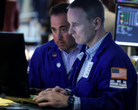 S&P 500 ends lower; chips tumble and Moderna rallies