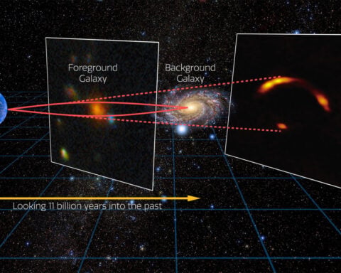 Astronomers trace a ghostly cosmic particle to distant ‘Shadow Blaster’ galaxy