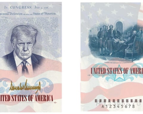 Trump posts new passport rendering — featuring a memorable photo of himself