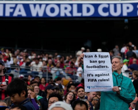 Rainbow flags dot Iran and Egypt's match as Seattle celebrates Pride during the World Cup