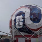 Vancouver turns its Science World museum into a giant 17-story soccer ball for the World Cup