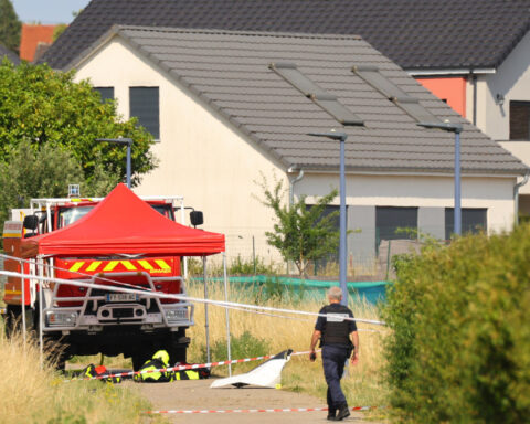A skydiving plane crashes in northeastern France, killing all 11 people on board