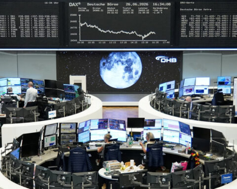 Markets swivel on tech, Mideast angst