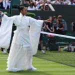 Naomi Osaka wows Wimbledon crowd with latest fashion creation, a Japanese-inspired robe