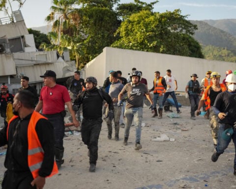 Venezuelans search more earthquake ruins as aftershock rattles rescuers in disaster zone