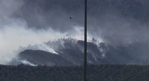 Firefighters proceed with caution against Cottonwood Fire amid PDS Red Flag Warning