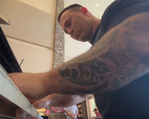 Firefighter brings joy to senior center with unexpected talent