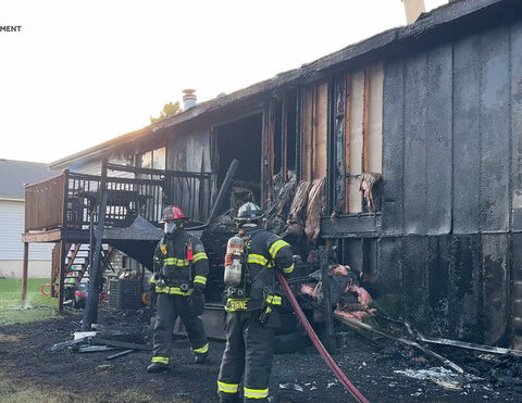 Olathe Fire Department says duplex fire that displaced 13 people started with fireworks