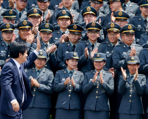 Keep out of China's clutches, Taiwan's president tells military cadets