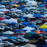 Dead baby is found in a portable toilet at a music festival in Michigan