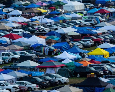 Dead baby is found in a portable toilet at a music festival in Michigan