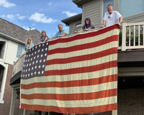Restored 48-star flag carries WWII history and legacy for a family