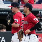 Guardians rookie OF Ingle loses track of outs, tosses ball into the stands to give Rangers lead