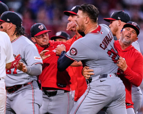 Red Sox 1B Willson Contreras tossed for a 2nd straight game as benches clear against Nationals