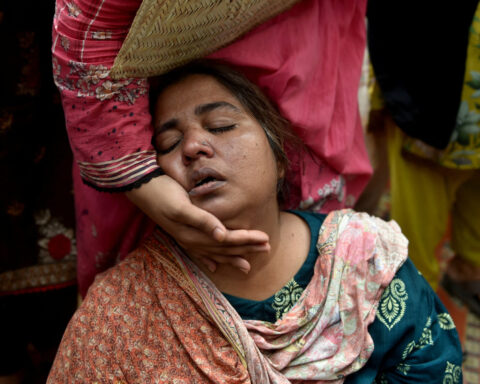 Fourteen children killed in Pakistan when tutoring centre roof collapses