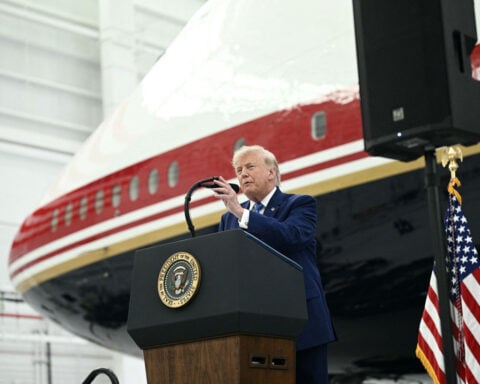 Trump says US ‘couldn’t build a plane like this’ as Qatari-gifted Air Force One embarks on inaugural flight