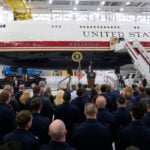 Retrofitted Qatari jet takes flight as Air Force One for Trump's trip to North Dakota