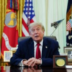Trump says the U.S. and Iran getting along very well