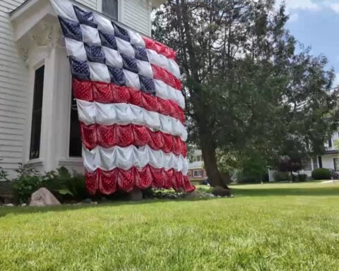 Family's bandana American flag draws smiles ahead of America's 250th birthday