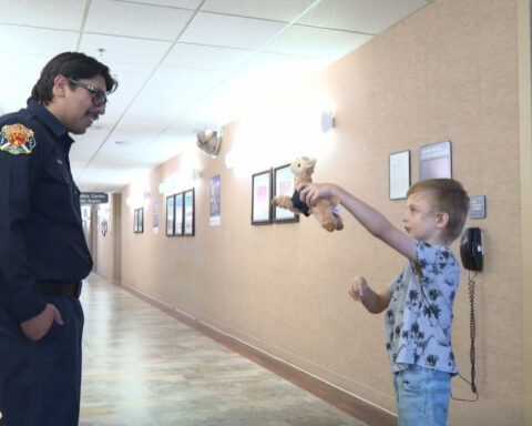 7-year-old boy reunites with first responders who saved his life after crash