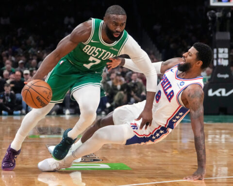 Another blockbuster: Jaylen Brown getting traded by Celtics to 76ers for Paul George, draft picks