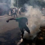 Albanian police use teargas to disperse anti-graft demonstrators