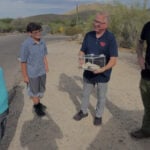Retired police officer catches rare albino rattlesnake