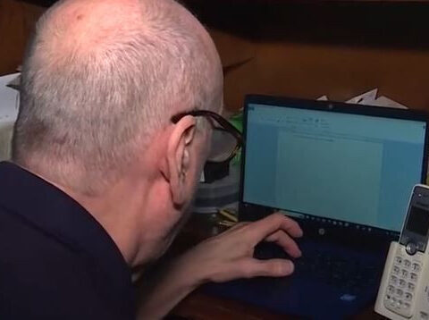 Man who had stroke at 9 writes memoir one keystroke at a time