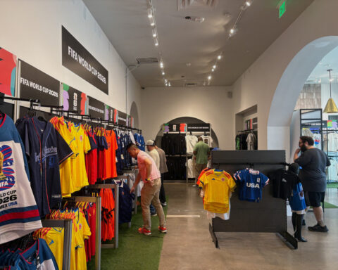 Soccer-Congo shirts to key chains, fans flock for World Cup mementos