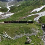 Steam railway that travels through the Swiss Alps celebrates its 100th anniversary